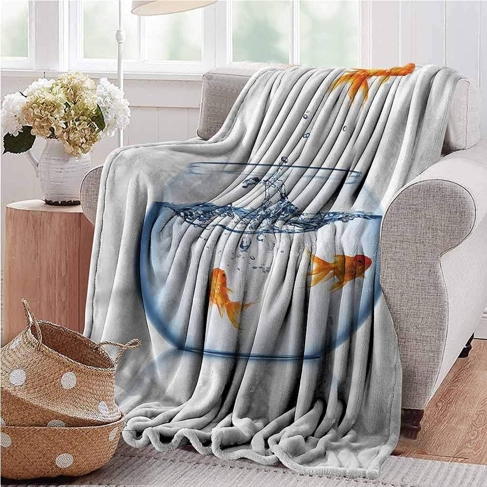 painting-home Bed Warm Blanket Aquarium, Freedom Escape Challenge Cozy Soft Plush Fleece Throw Blanket Snuggle in These Super Soft Cozy Cotton Blankets 60 x 90 Inch