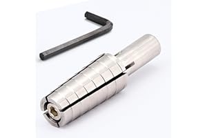 Expanding Ring Mandrel with Hex Allen Key – Medium Premium Stainless Steel Ring Mandrel for Lathe – Heavy Duty Ring Shaper Tool for Ring Turning and Ring Making - Ring Sizes(7.5-10.5) - By MaxoPro
