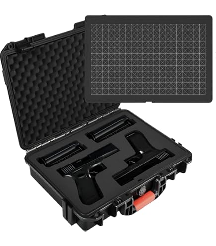 TSA Gun Case TSA Approved 9mm Gun Case - Lockable Hard Shell Pistol Case With Combination Lock For Handguns & Revolvers Hard Shell Firearm Storage