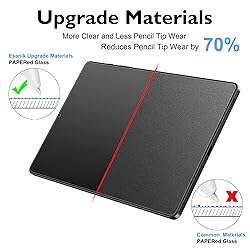 Esanik 2 Pack Like Paper Glass Screen Protector for