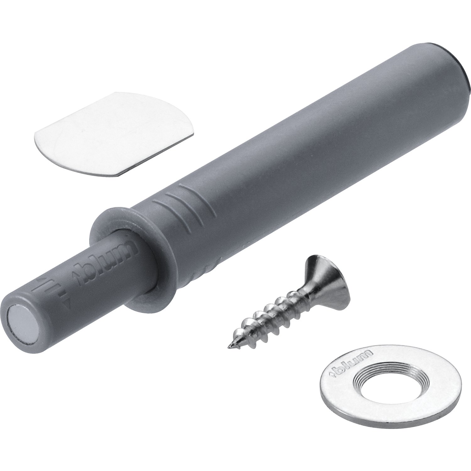 LMC SAS Blum Tip-On for Doors 956.1004 Short Version with Magnet, Grey