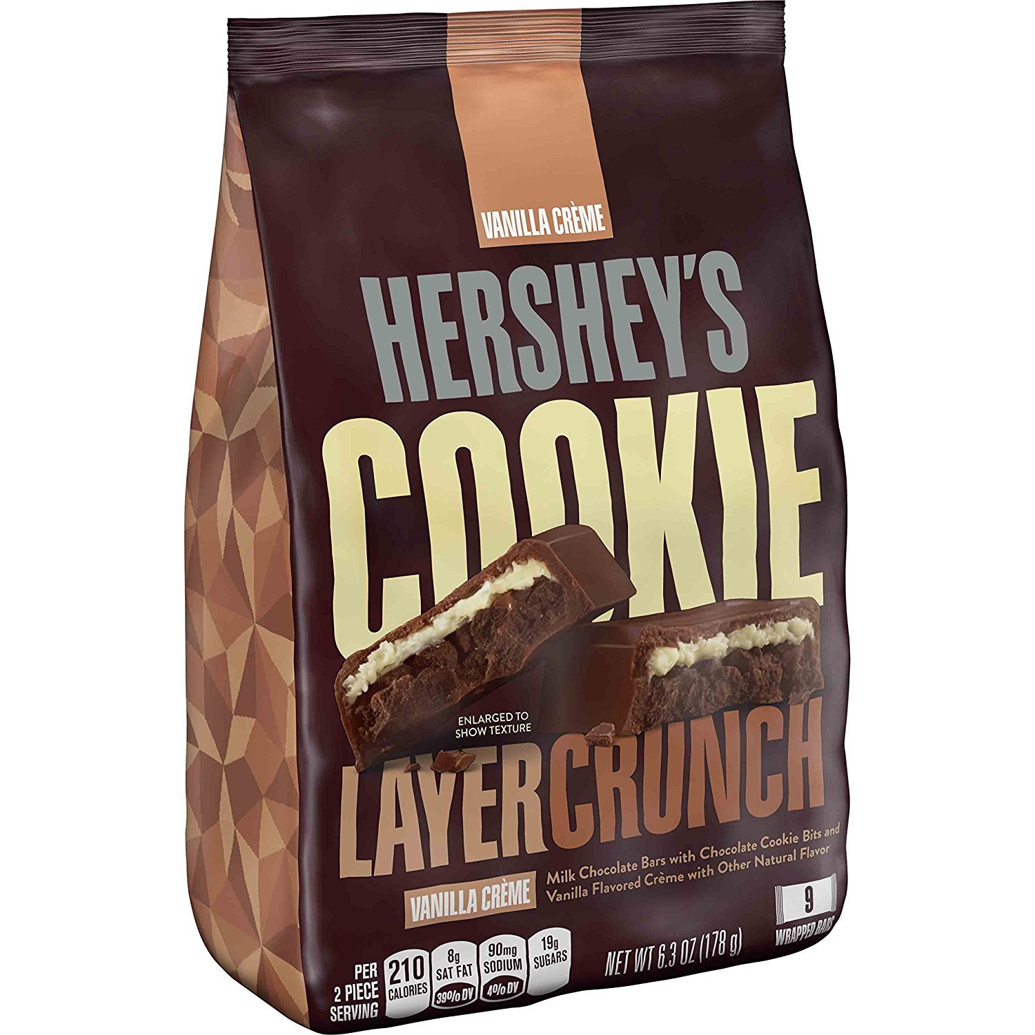 HERSHEY'S Cookie Layer Crunch Bar, Mint (6.3Ounce Bag