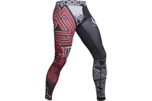 Hardcore Training Men's Compression Pants Workout Tights Leggings Base Layer Boxing Running Muay Thai MMA No Gi BJJ