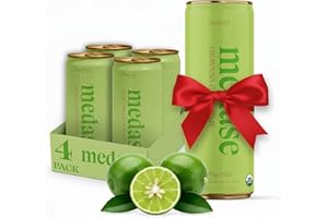 MEDASE Mojito "Heavana Can't Wait" Non-Alcoholic Mocktail (12oz 4 Pack) Authentic Taste, Healthy and Organic Drink, Alcohol Free Beverage, Low Calorie, Gluten Free, Vegan, GMO Free