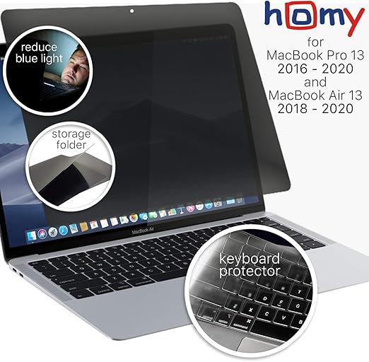 Homy Privacy Screen Protector Kit for MacBook Pro 13 inch