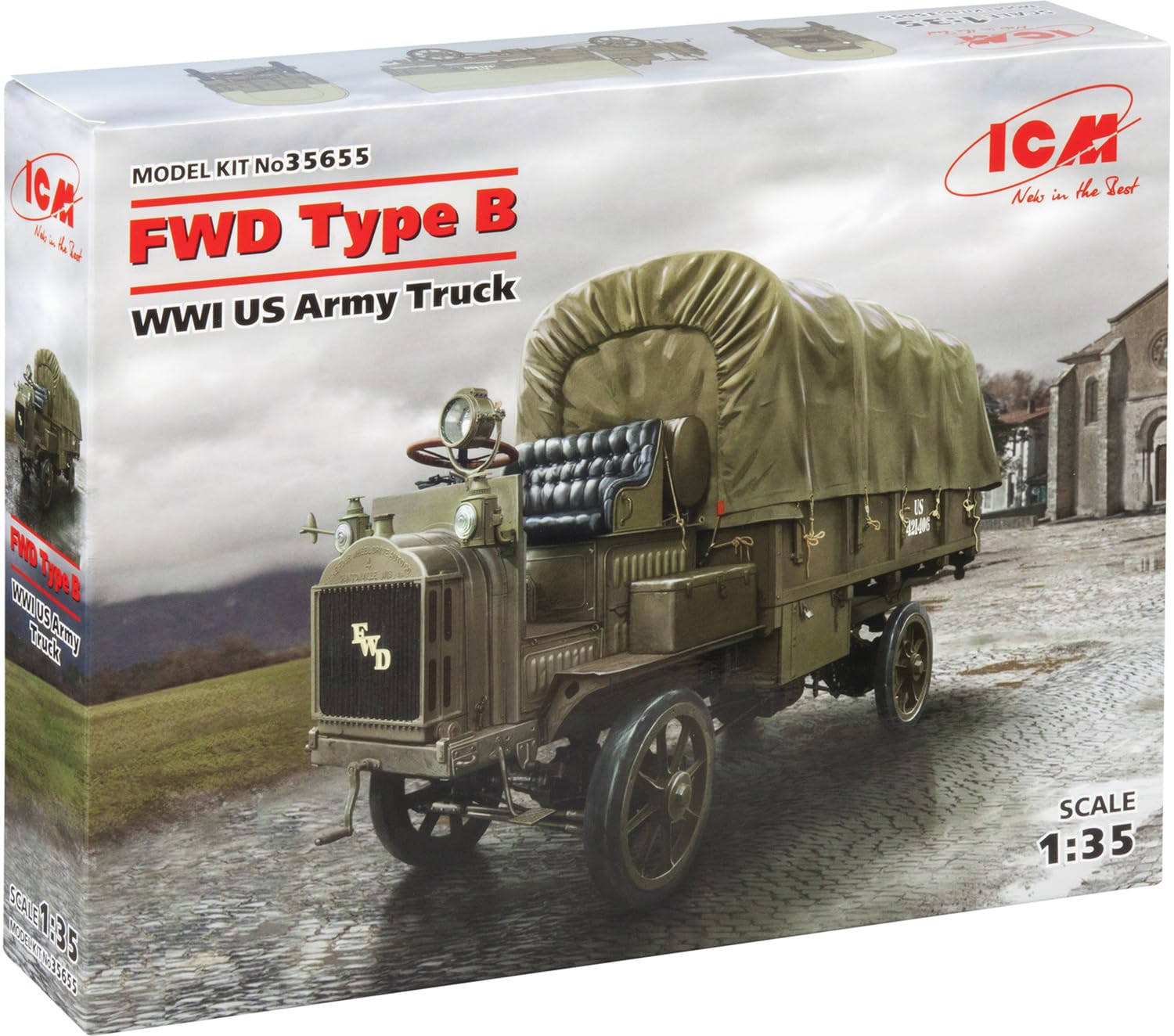ICM ICM35655 1:35-FWD Type B, WWI US Army Truck