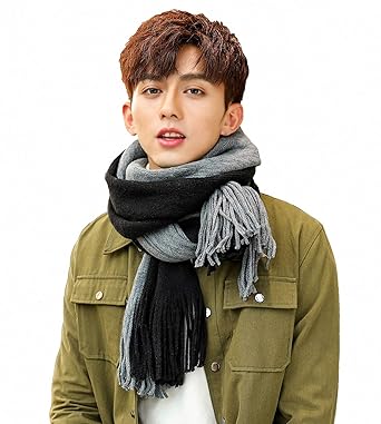Amazon Meihuku マフラー ストール 大判 厚手 マフラー メンズ