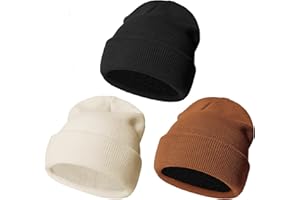 Urban Virgin Baby Girl Boy Beanies Fleece Lined Toddler Winter Hat Knit Girl Warm Beanies Kids Winter Hats for 0-6 Years