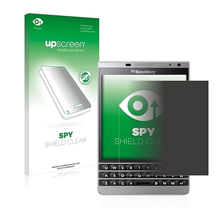 upscreen Anti-Spy Blickschutzfolie für BlackBerry Passport Silver Edition Privacy Screen Displayschutzfolie - Sichtschutz, Kr