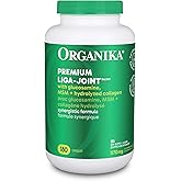 Organika Canadian-Made Premium Liga Joint- Combination of MSM, Glucosamine, and Type 2 Collagen for Joint and Cartilage Suppo