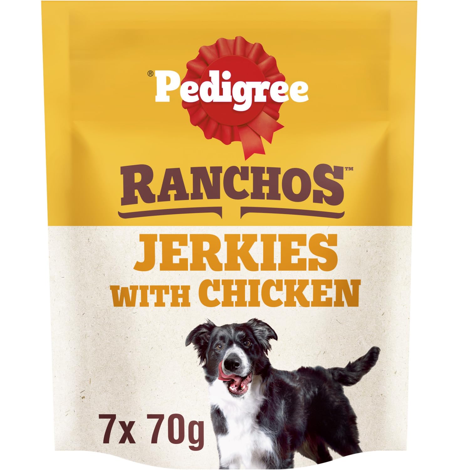 PEDIGREE Ranchos Jerkies Dog Treats with Chicken 7x70g