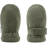 MniJiza Newborn Baby Mittens Toddler Winter Warm Fleece Lined Gloves No Scratch Adjustable Mitten for Infant Boys Girls