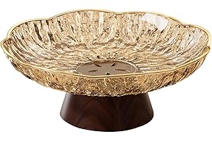Ｂｅｓｇａ Decorative Pedestal Bowl Fruit Basket Party Display Food Vegetable Holder Storage Tray for Entertaining Housewarming De