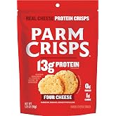 Parm Crisps Four Cheese Cheese Crisps, 1.75oz Bag (Pack of 12)