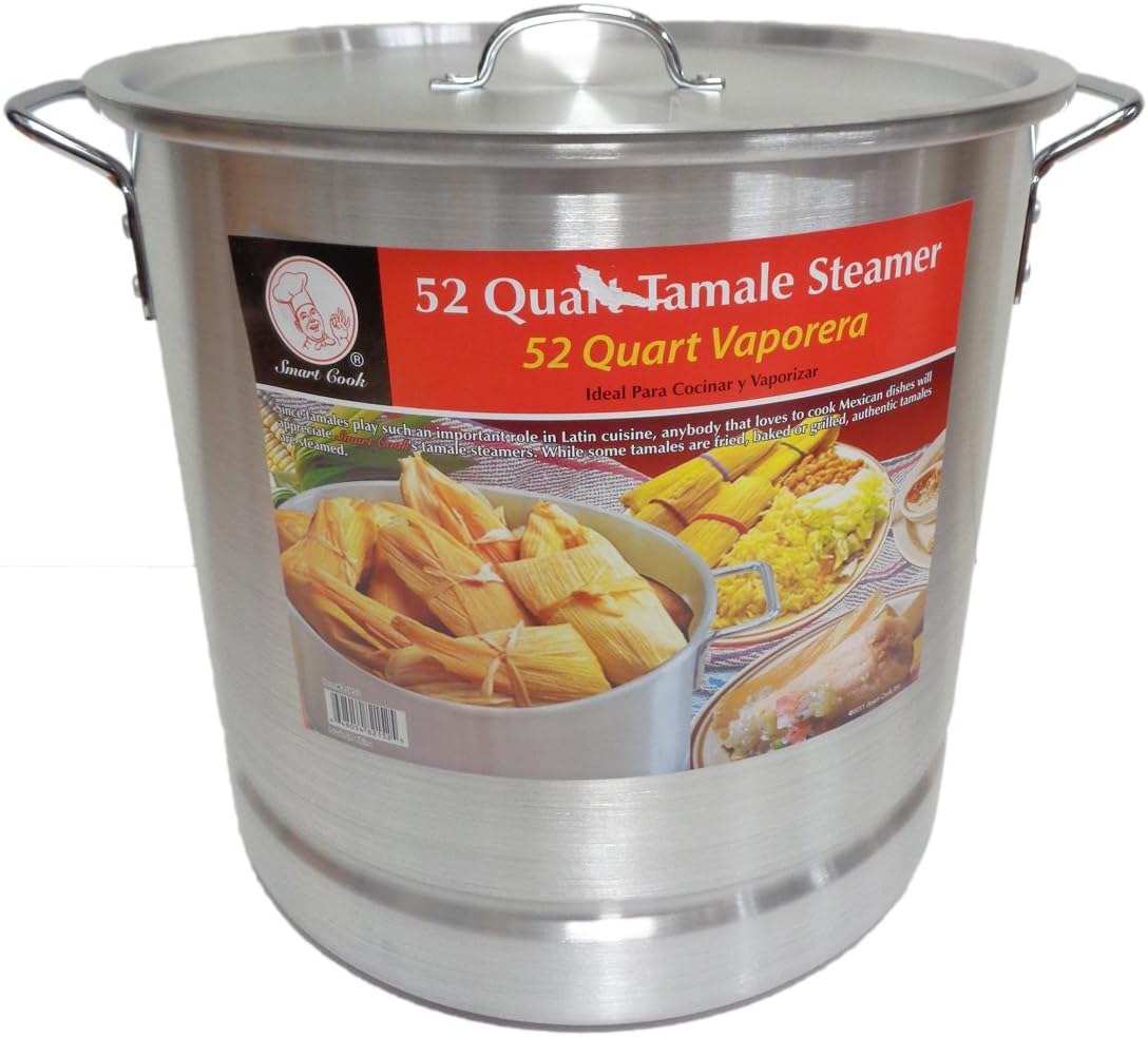 52 Qt Tamale Steamer Vaporera Stock Pot Premium Aluminum Tamalera 13