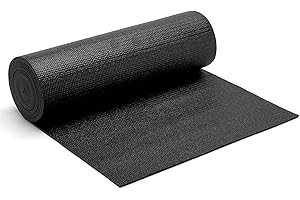 MIXPOWER Professional Tool Box Liner and Drawer Liner,Easy Cut Non-Slip Foam Rubber Toolbox Drawer Liner Mat - Adjustable Thick Cabinet Liners,Black,16 inch (Wide) x 16 feet (Long)