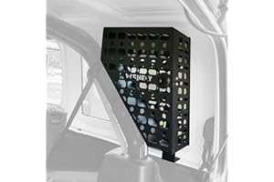 KOKSHELY Right Passenger Heavy Duty Side Roll Bar Metal Storage Box Molle Panels Compatible with 2018-2025 Wrangler JL JLU 4 Doors|No Drilling|Easy Installation|Not Compatible with Soft Top