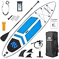 ADVENOR Paddle Board 11'x33 x6 Extra Wide Inflatable Stand Up Paddle Board with Hand Pump,Leash, Adjustable Paddle For Basic Version, Extra Kayak Paddle Kayak Seat 2 Fishing Mounts For Fishing Version
