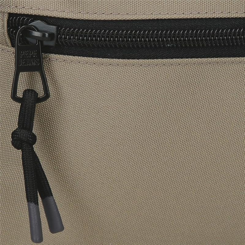 Waltford Mochila para Portátil 15,6 Pulgadas Beige 30x42x14,5 cms Poliéster con Detalles en Piel Sintética 18,27L by Joumma Bags