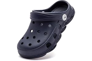 HOBIBEAR Boys and Girls Classic Graphic Garden Clogs Slip on Water Shoes(Toddler/Little Kids/Big Kids)