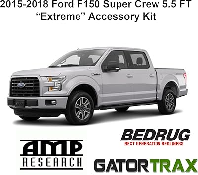 Gator Covers Custom Kits Fits 2015 2019 Ford F150 Supercrew 5 5 Foot Accessory Extreme Kit Electric Tonneau Cover Power Running Boards Full Carpeted Bed Liner Tonneau Covers Amazon Canada