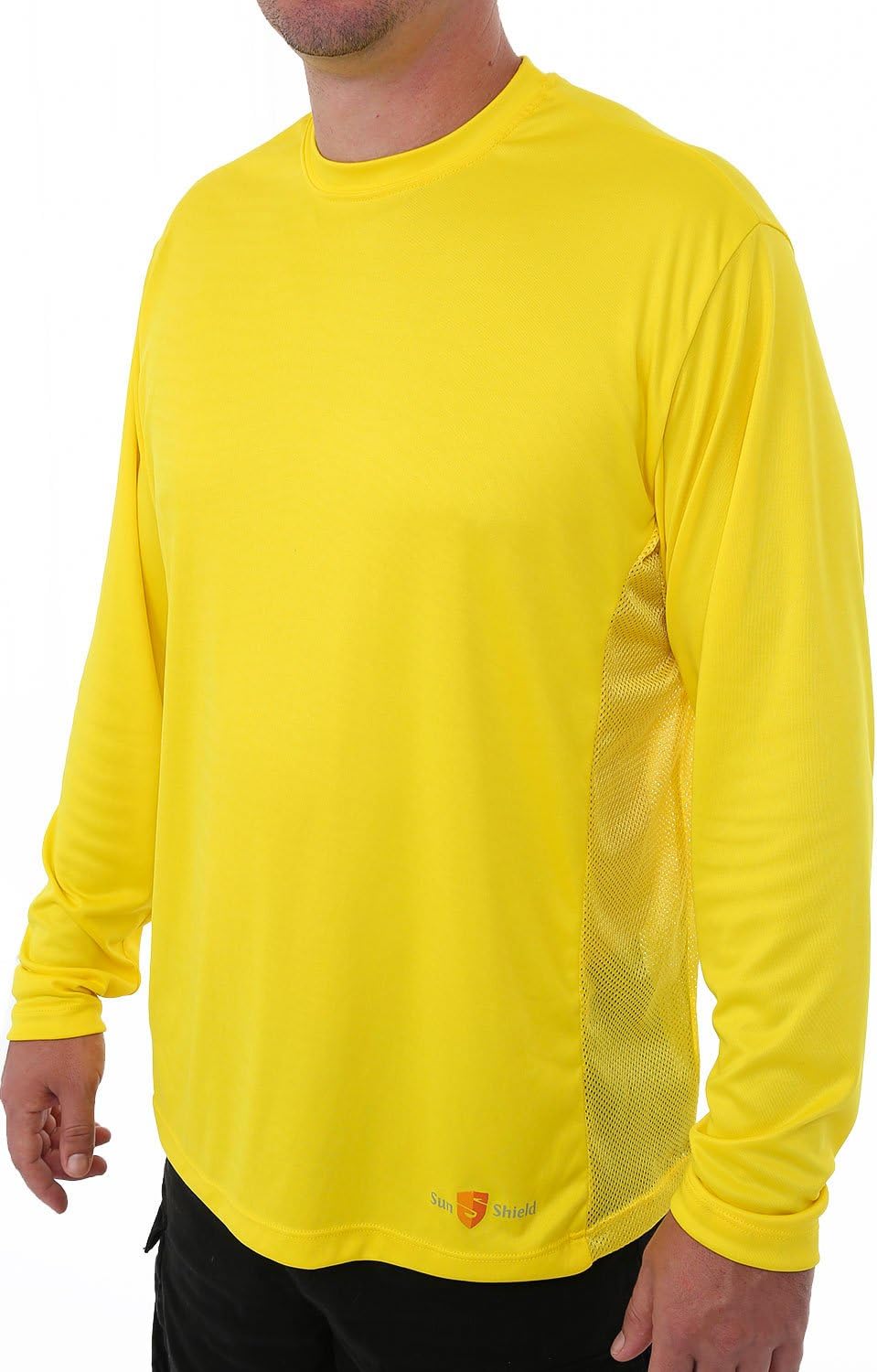 Sun Shield Men's Genesis Sun Protection Performance Fishing Shirt, Cool Long Sleeved Breathable T-Shirt