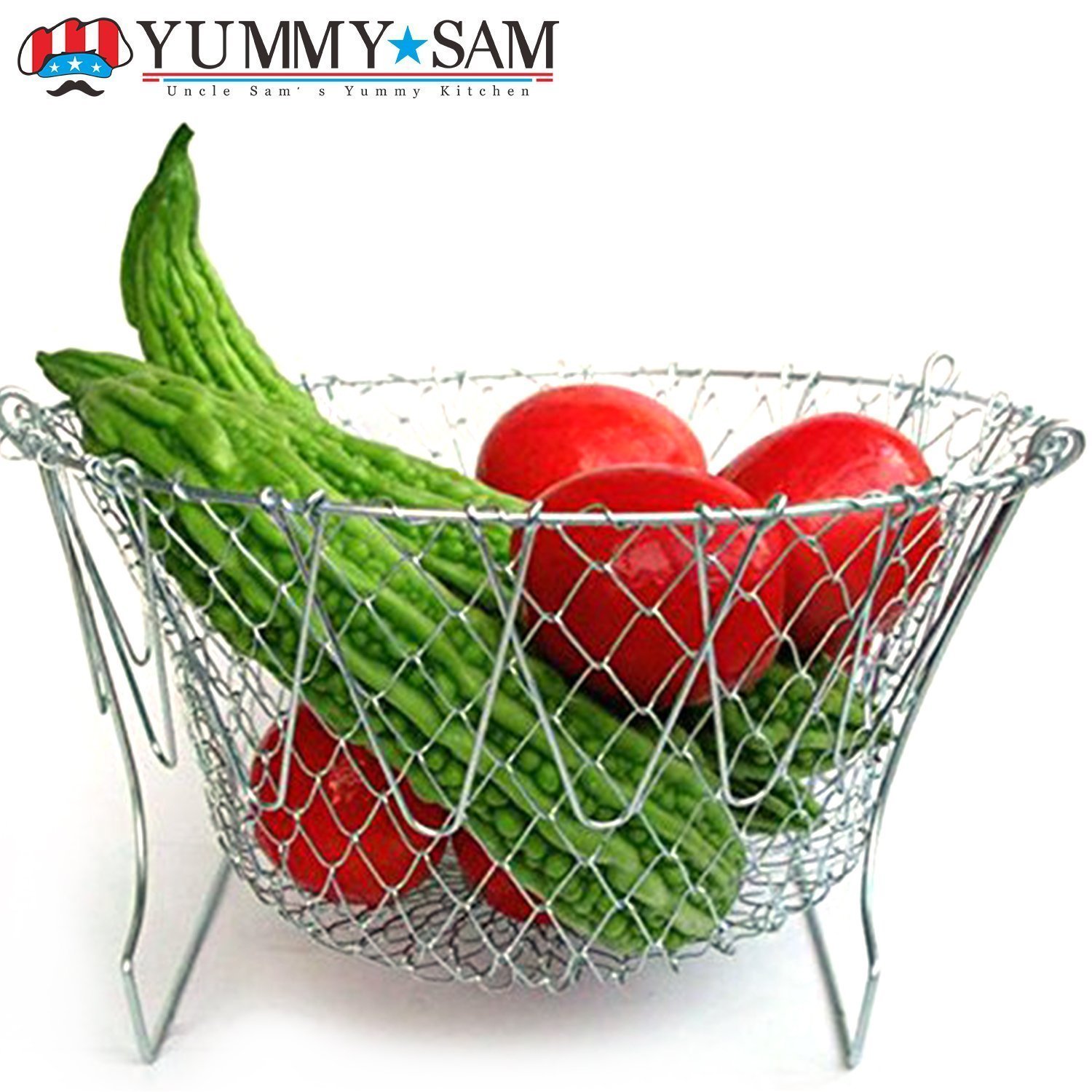 EpochAir Faltbare Fry Basket Dampf frittiertopf Dehnungs Magie frittierkorb Sieb