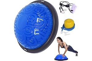 EGOOIEYE 1500LBS Half Exercise Ball Trainer-Balance Ball | Core Ball for Exercise-Balance Ball Trainer,Therapy Ball,Full Body Medicine Workout and Yoga&Pilates - for Home Gym Workouts