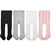 EPEIUS Baby Girls Tights Cable Knit Leggings Stockings Cotton Pantyhose for Newborn Infants Toddlers 3/6 Pack