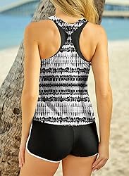 Aleumdr Womens Tankini Swimsuits Athletic Three