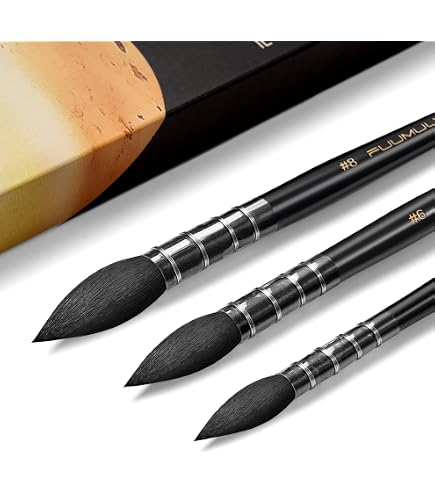 Amazon.com: Yasutomo Fusion Brush Set, 5 Pieces, Arts and Crafts