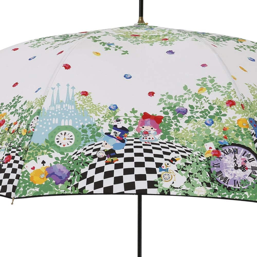 Amazon Co Jp 小川 Ogawa 長傘 レディース サンリオ ジャンプ式 60cm 8本骨 サンリオキャラクター ホラグチカヨ リトルツインスターズ ブラック はっ水 服 ファッション小物