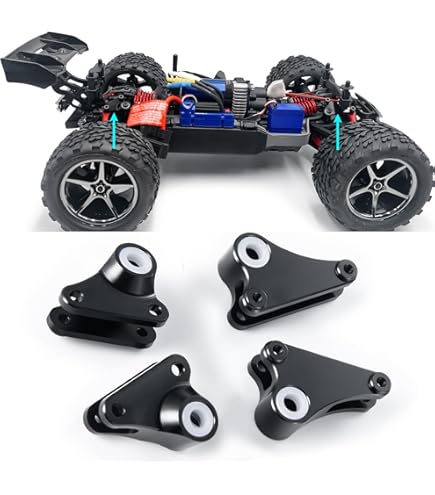 Repuesto 1/10 REVO E-REVO Amortiguadores Aluminio CrazyRacer - 2 Piezas Naranja Para Traxxas 1/10 REVO, SUMMIT Accesorios E-revo Summit