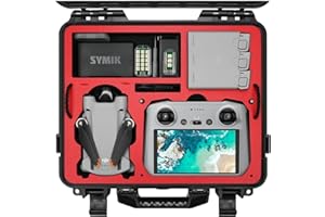 SYMIK A310-MM3DL Mini 3 Pro Dual Layer Waterproof Hard Carrying Case for DJI Mini 3 Pro/Mini 3 /Fly More Combo, Fits DJI RC/RC-N1 Remote, NOT FOR RC2