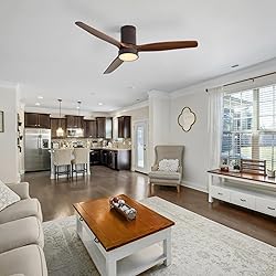 CACI Mall 52 Inch Flush Mount Ceiling Fan with