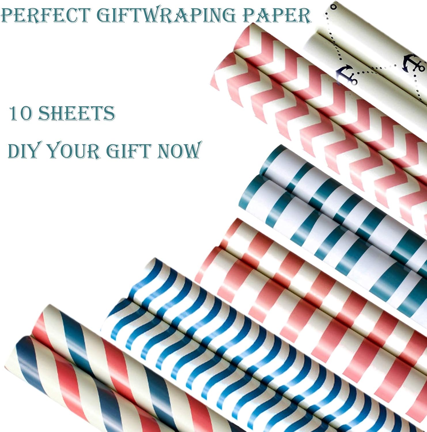 10 Sheets Wrapping Paper,Gift Wrapping Paper,Birthday Wrapping Paper