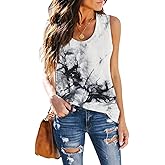 ETCYY Tank Tops for Women Tie-Dyed Workout Yoga Summer Sleeveless Athletic Tops Loose Fit Shirts