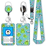 Frog Lanyards for Id Badges, Cute Badge Reel Heavy