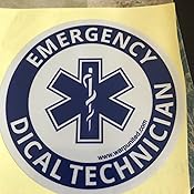 Amazon.com: 4-Pack 4 inch EMT Reflective Round Bumper Sticker for ...