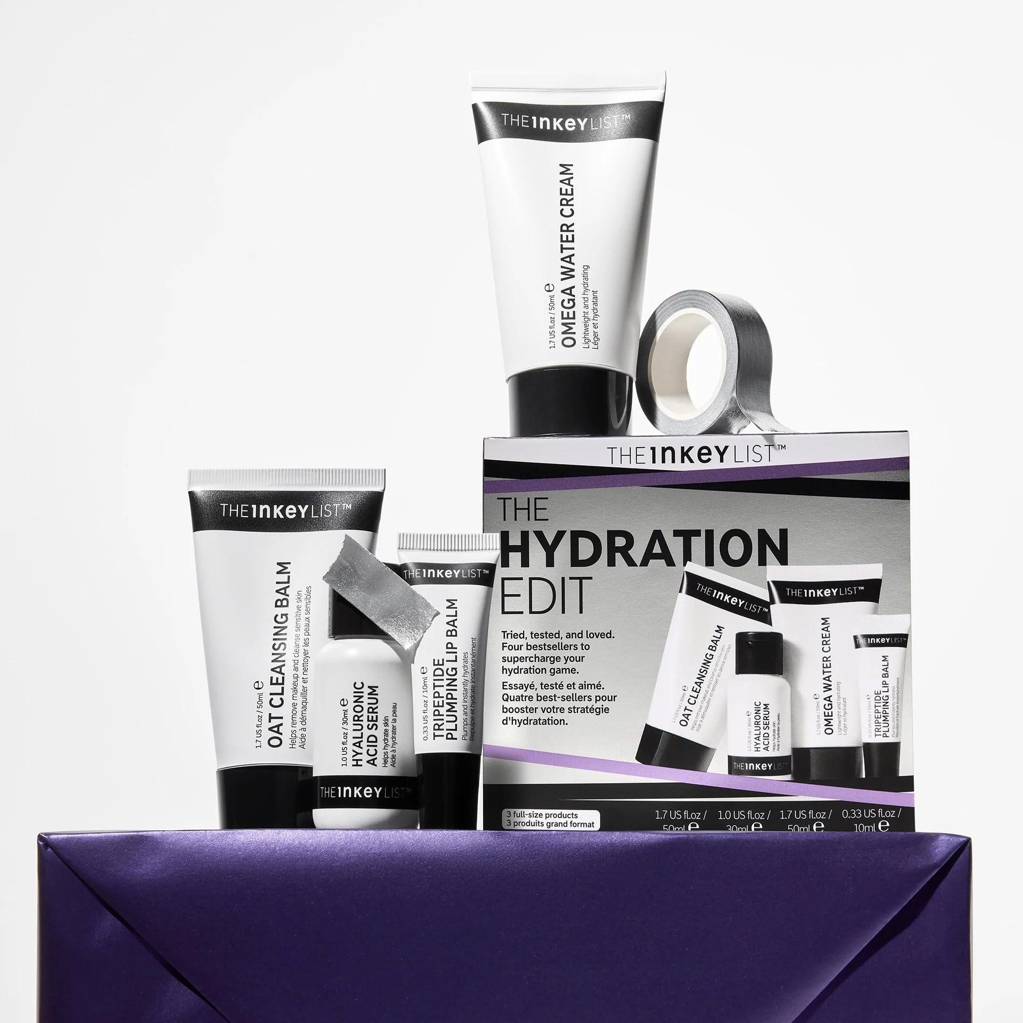 The INKEY List The Hydration Edit Routine 140ml, Nourishing Skincare Set, Hydrates Skin, Suitable for All Skin Types