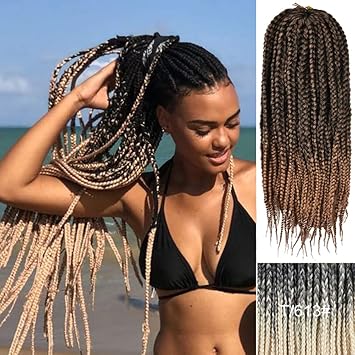 Amazon Com 12 30 Inch Crotchet Box Braids Hair Extensions 3pcs