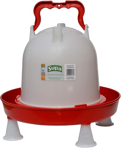 Supa Deluxe 6 Litre Poultry Water Drinker Heavy Duty Made UK Chicken Game Bird