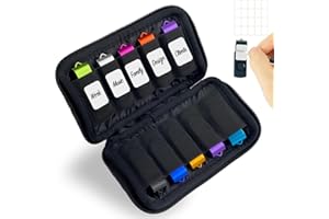 USB Flash Drive Storage Case 10-Slot, Thumb Drive Holder Bag, Portable Electronic Accessories Organizer with Sticker