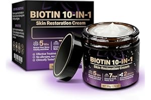 Biotin 10 in 1 Skin Restoration Cream, 2026 New Biotin 10-in-1 Skin Restoration Cream, Moisturizing & Repair, Natural Collage