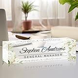 Name Plate for Desk Personalized Office Acrylic