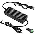 24V 8A Power Supply Adapter AC 100-240V to DC 24 Volt 8 Amp 192W Power Converter Low Voltage Transformer with 5.5 x 2.5/2.1mm DC Output Jack for LED Strip Light CCTV Cameras LCD Monitor 3D Printer
