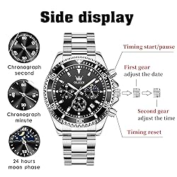 OLEVS Watches for Men Business Dress Big Face