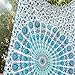 Bless International Handmade Indian hippie Bohemian Psychedelic Peacock Mandala Wall hanging College Dorm Beach Throws Table Cloth Bedding Tapestry (Peacock Sky Blue, Twin(54x72Inches)(140x185cms))