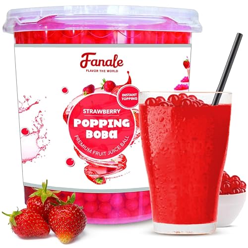 Fanale Strawberry Popping Boba Pearls, Vegan, Non GMO, Gluten Free, Fat ...