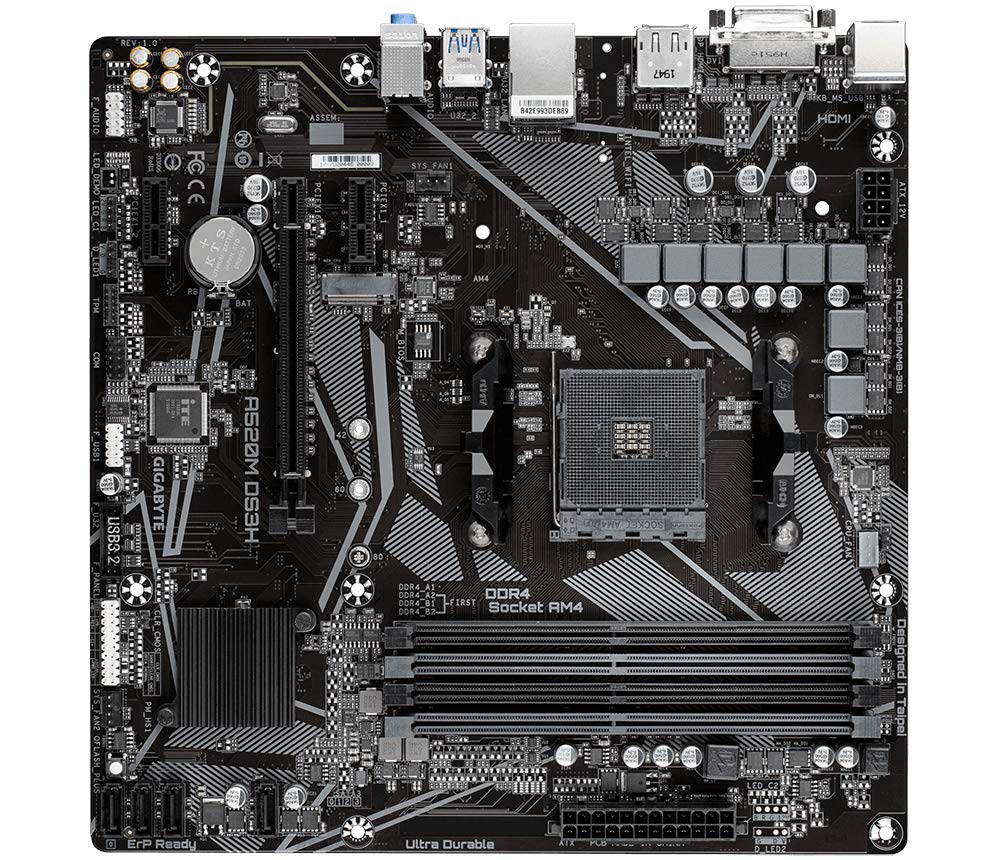 Gigabyte A520M DS3H mATX Motherboard for AMD AM4 CPUs